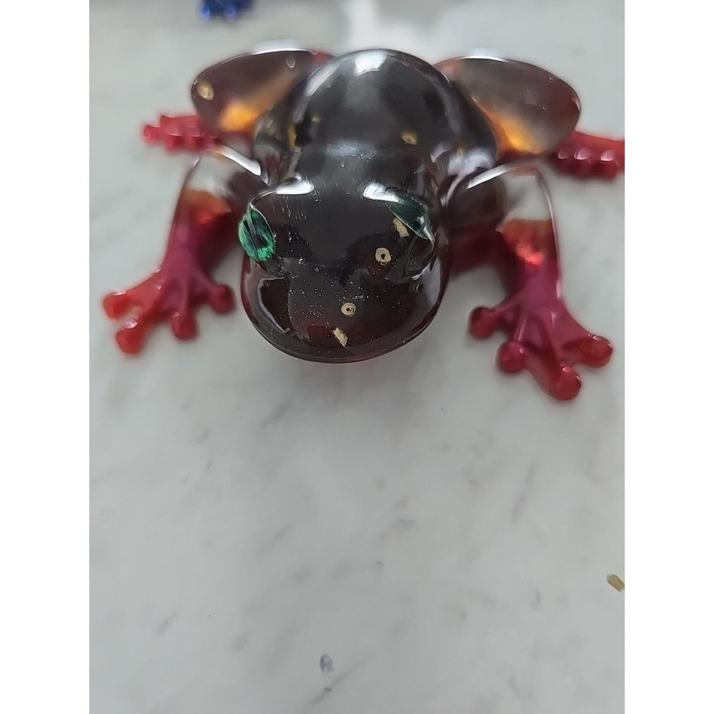 Frog Paperweight, Home Decor, Display, Art, Ornamental decoration, Handmade 711